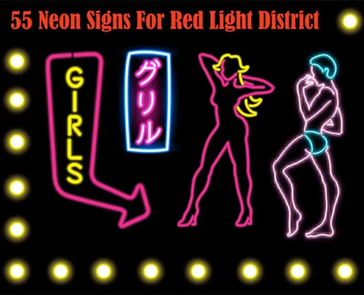 55 Neon Signs - PNG