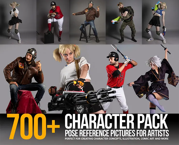 700+ Character Pose Reference Pictures