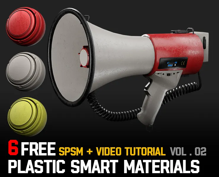" 6 High Detailed Plastic Smart Materials " (Vol.2) + Video Tutorial - 100% FREE!