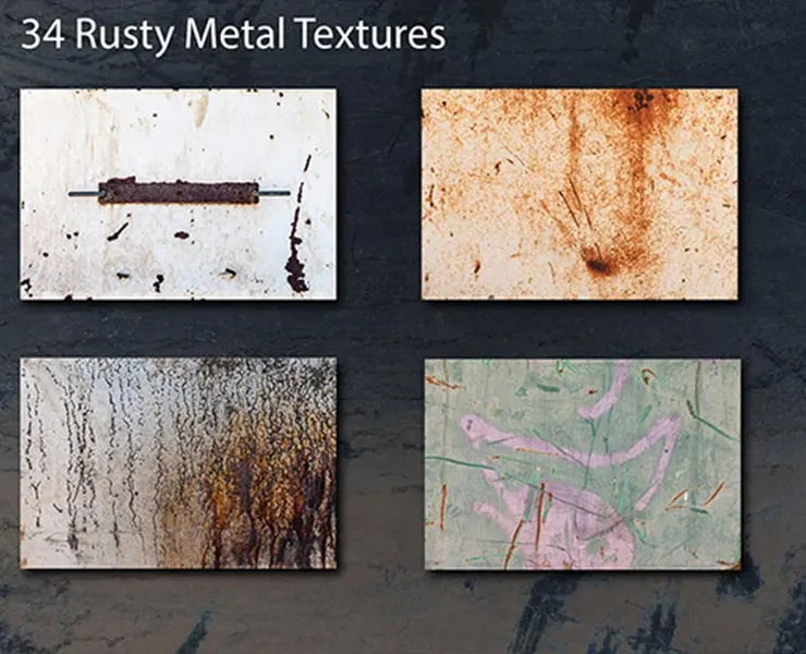 34 Rusty Metal Paint Textures