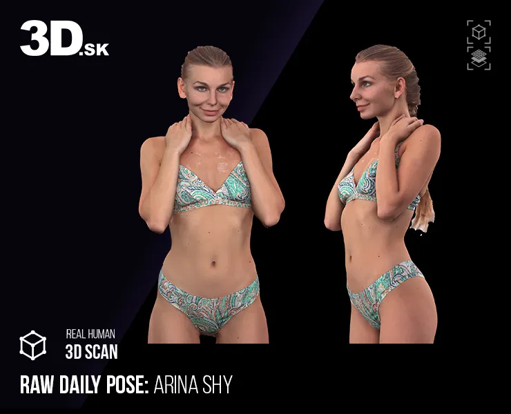 Raw Daily Pose Scan | Arina Shy Underwear