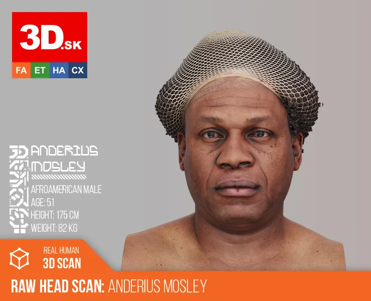 Raw Head Scan | 3D Model Anderius Mosley