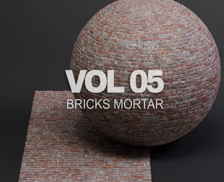 Bricks vol05 Mortar 8K Seamless PBR Materials