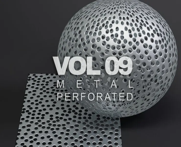 Metal vol09 Perforated 8K Seamless PBR Materials