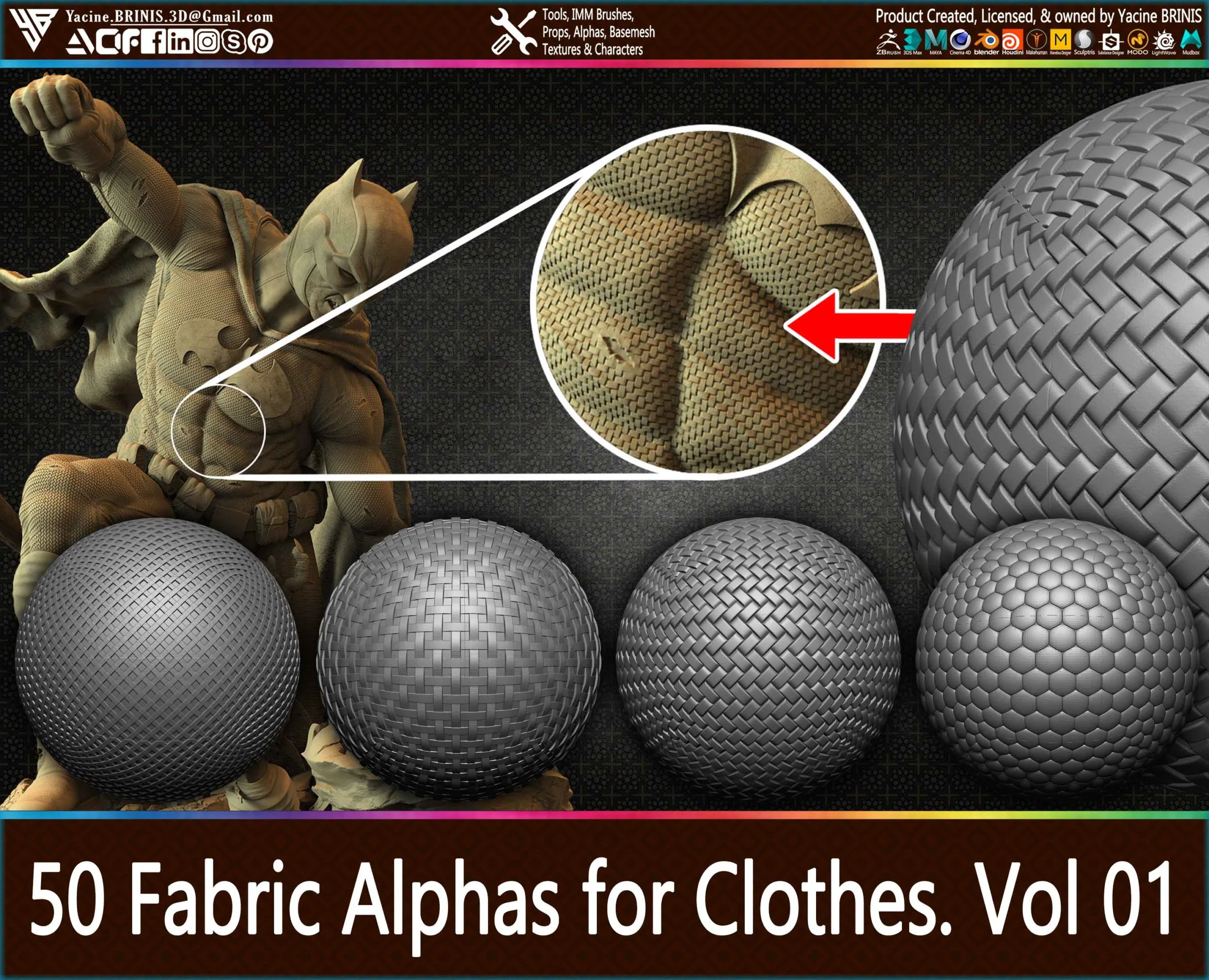 50 Fabric Alphas for Clothes Vol 01