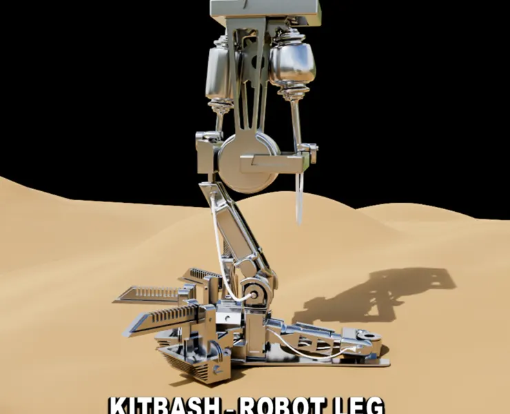 KitBash of Robot' Leg