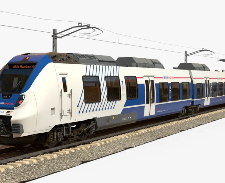 Bombardier TALENT Train National Express Rigged Animated