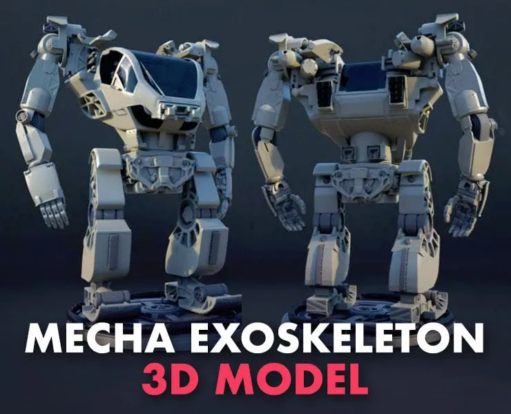 Avatar AMP Suit - Mecha Exoskeleton 3D Model