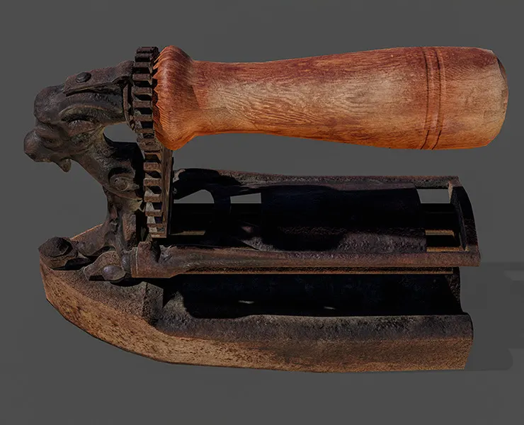 Antique Iron V02 - Low Poly