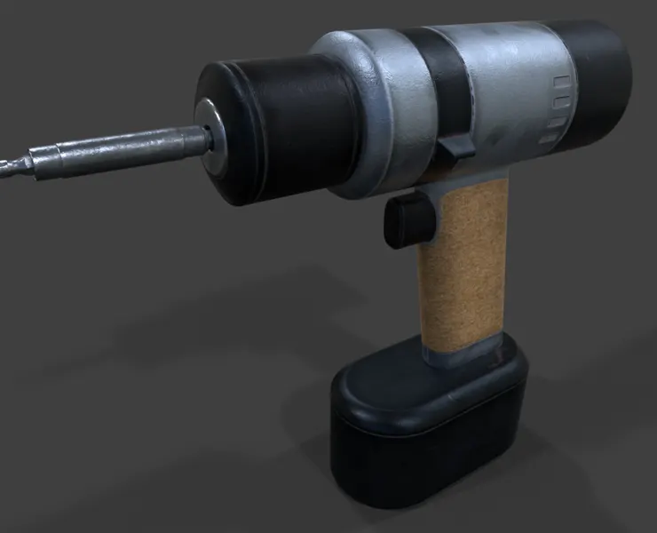 Cordless Drill V02 - Low Poly