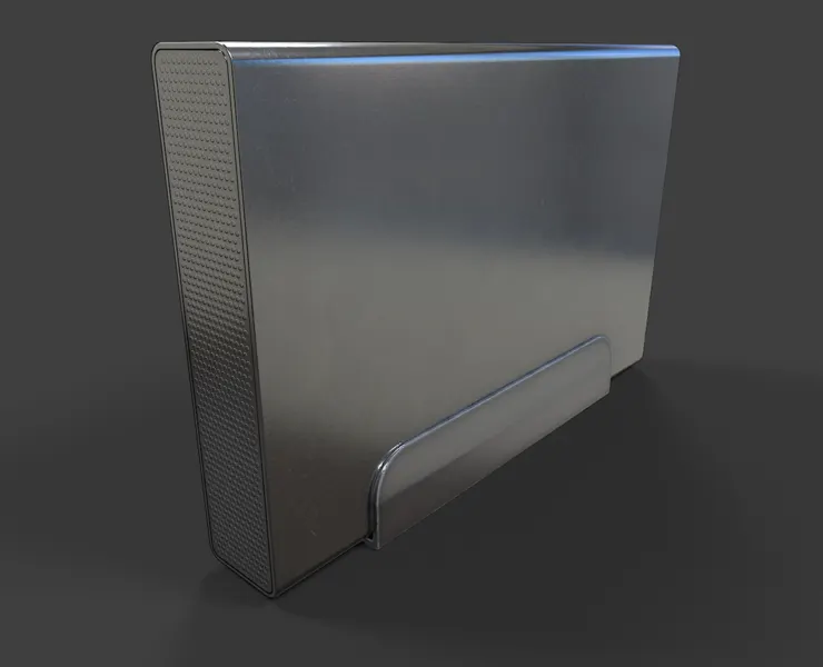 External Hard Drive Large V02 - Low Poly