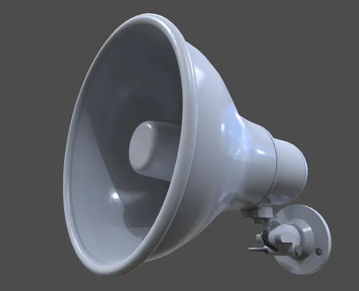 Horn Speaker - Low Poly