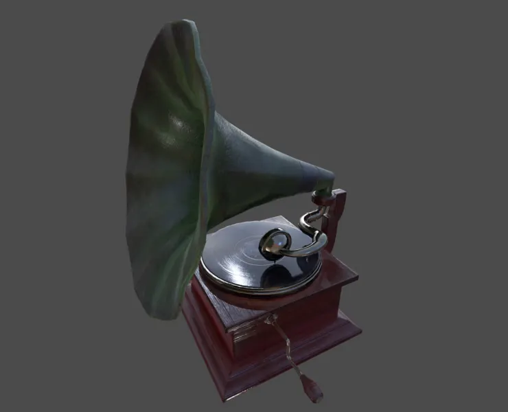 Phonograph - Low Poly