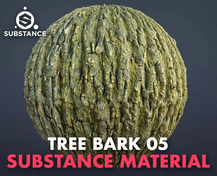 Tree Bark 05 - PBR Material Texture