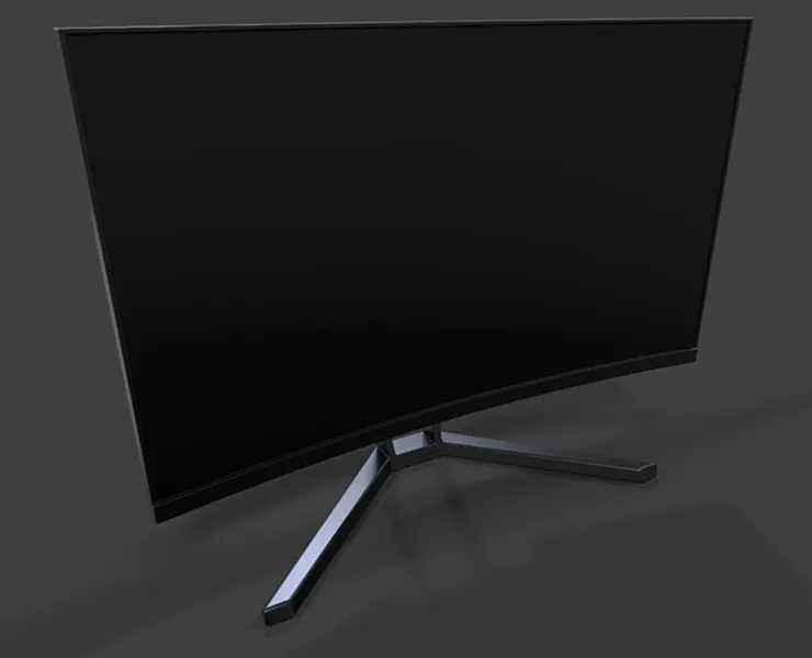 Monitor V03 - Low Poly