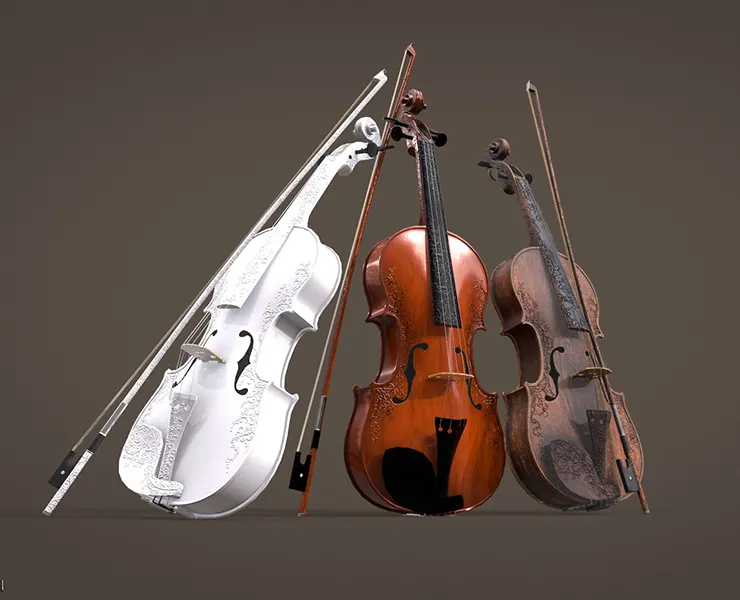 Violin (Game ready)