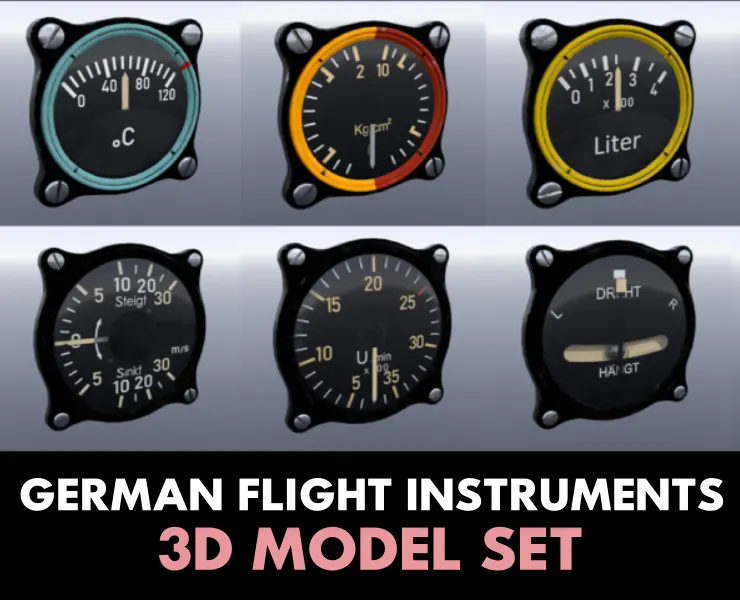 WW2 GERMAN FLIGHT INSTRUMENTS SET