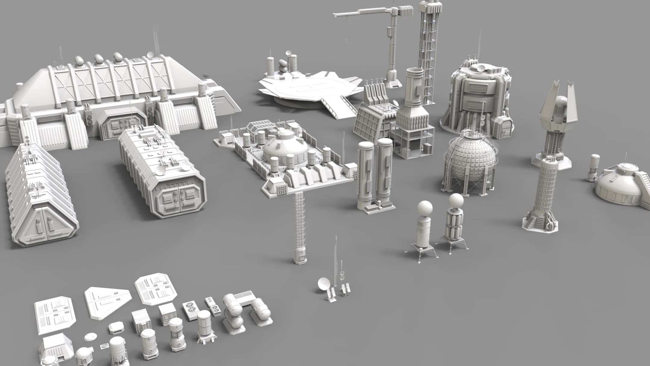 Sci-Fi Industrial Objects