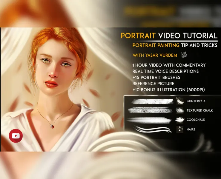 Portrait Painting in Photoshop Video Tutorial