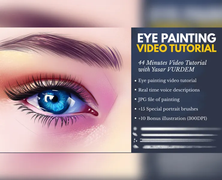 Eye Painting in Photoshop Video Tutorial