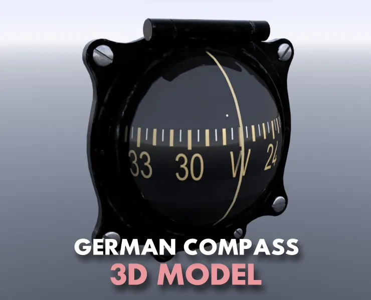 GERMAN MAGNETIC COMPASS GAUGE