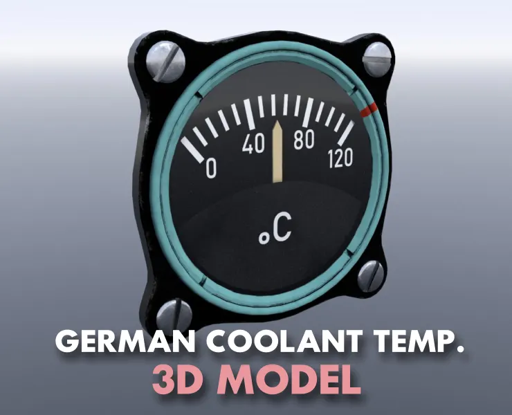 GERMAN COOLANT TEMPERATURE GAUGE