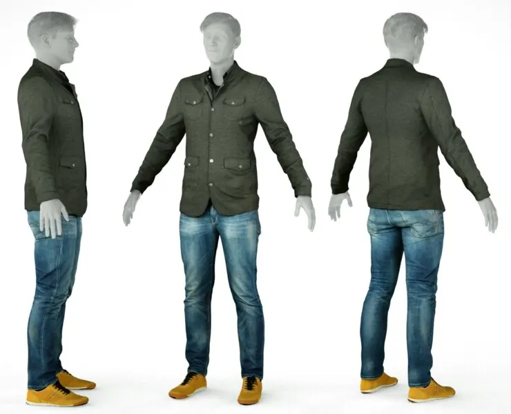 Casual Male Fashion Clothing Outfit 2