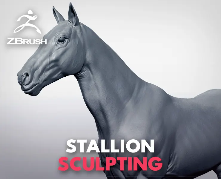 Realistic Horse - Sculpt