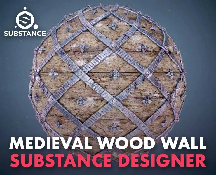 Medieval Wood Wall - Substance Designer