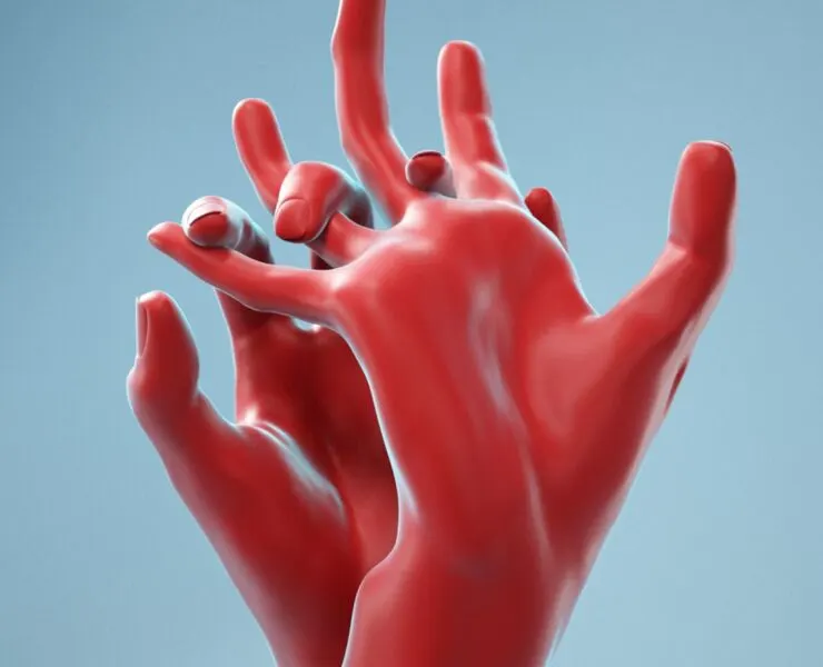 Pulling Back Realistic Hands