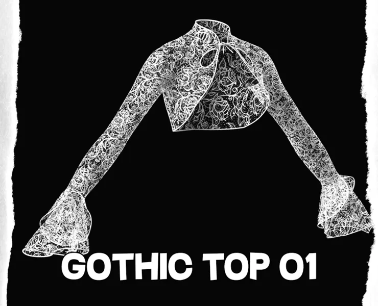 Women Gothic Top 01