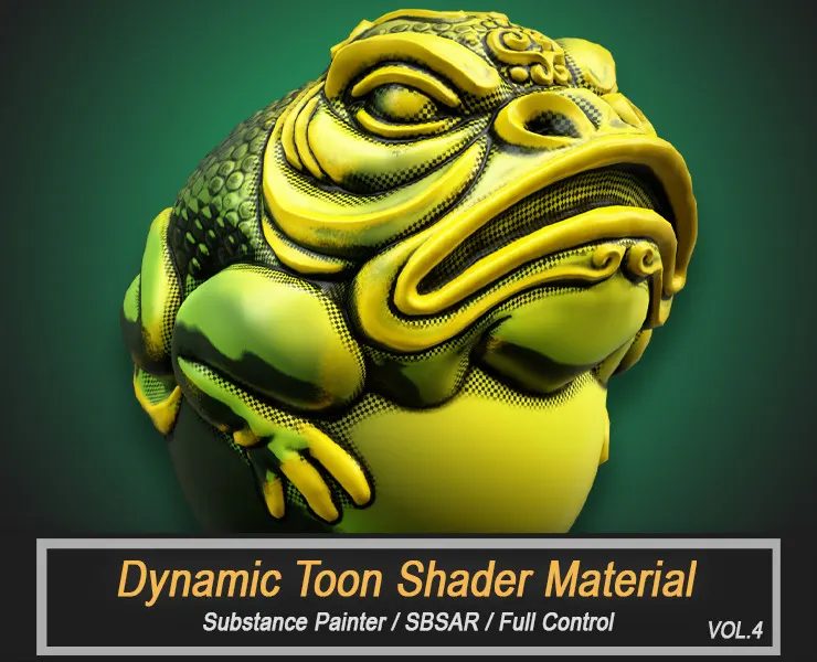 Dynamic Toon Shader Material For Substance Painter (SBSAR) Vol.4