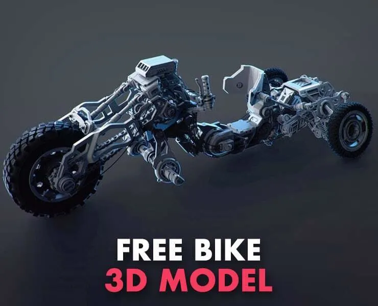 Bike From Hard Surface Kitbash Vol 1