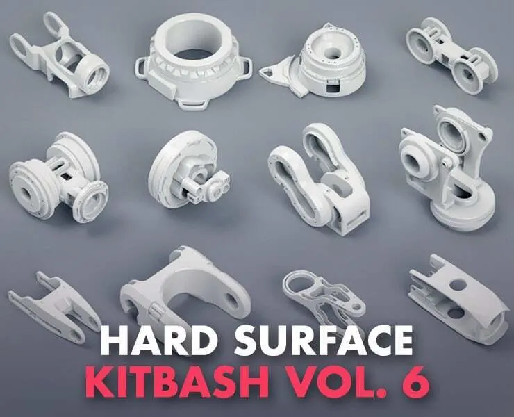 Hard Surface KitBash Vol 6