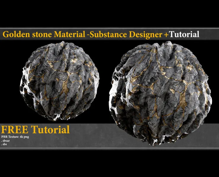 golden stone_susbtance designer+ TUTORIAL