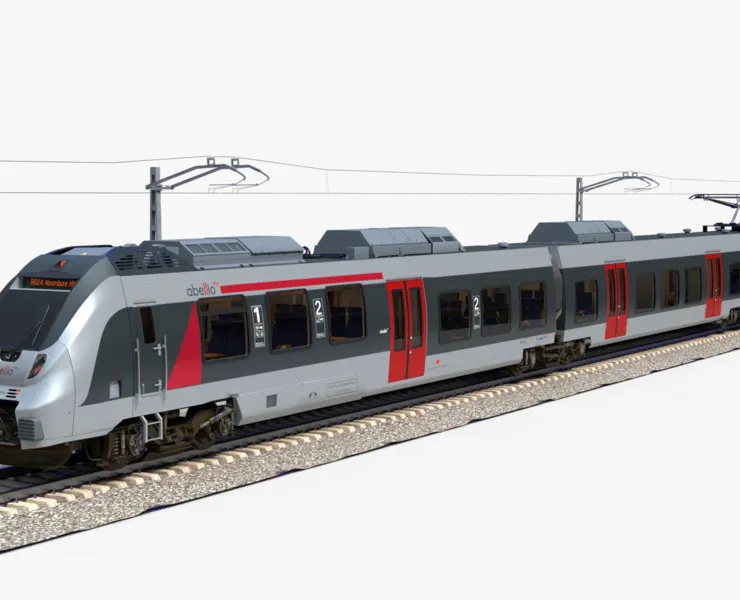 Bombardier TALENT Train Abelio RiggedAnimated