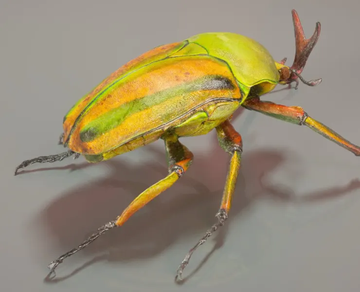 Rozenkever Phyllopertha horticola L Beetle Insect