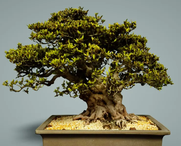 3D Scanned Bonsai Tree Satsuki Nyohozan 2 by Polygonal Miniatures - High-Quality Asset for Virtual Reality and Digital Projects