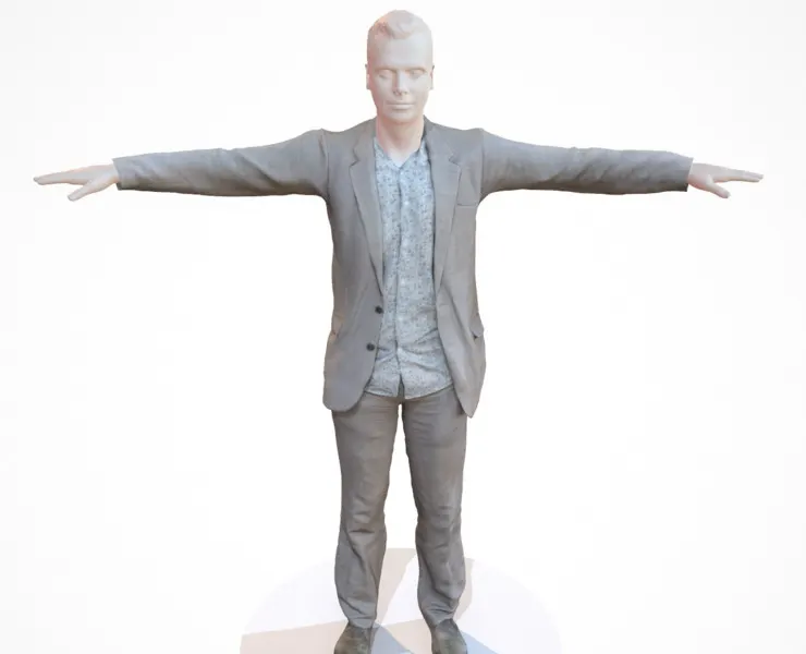 Photorealistic 3D Scanned Model of a Business Suit 3