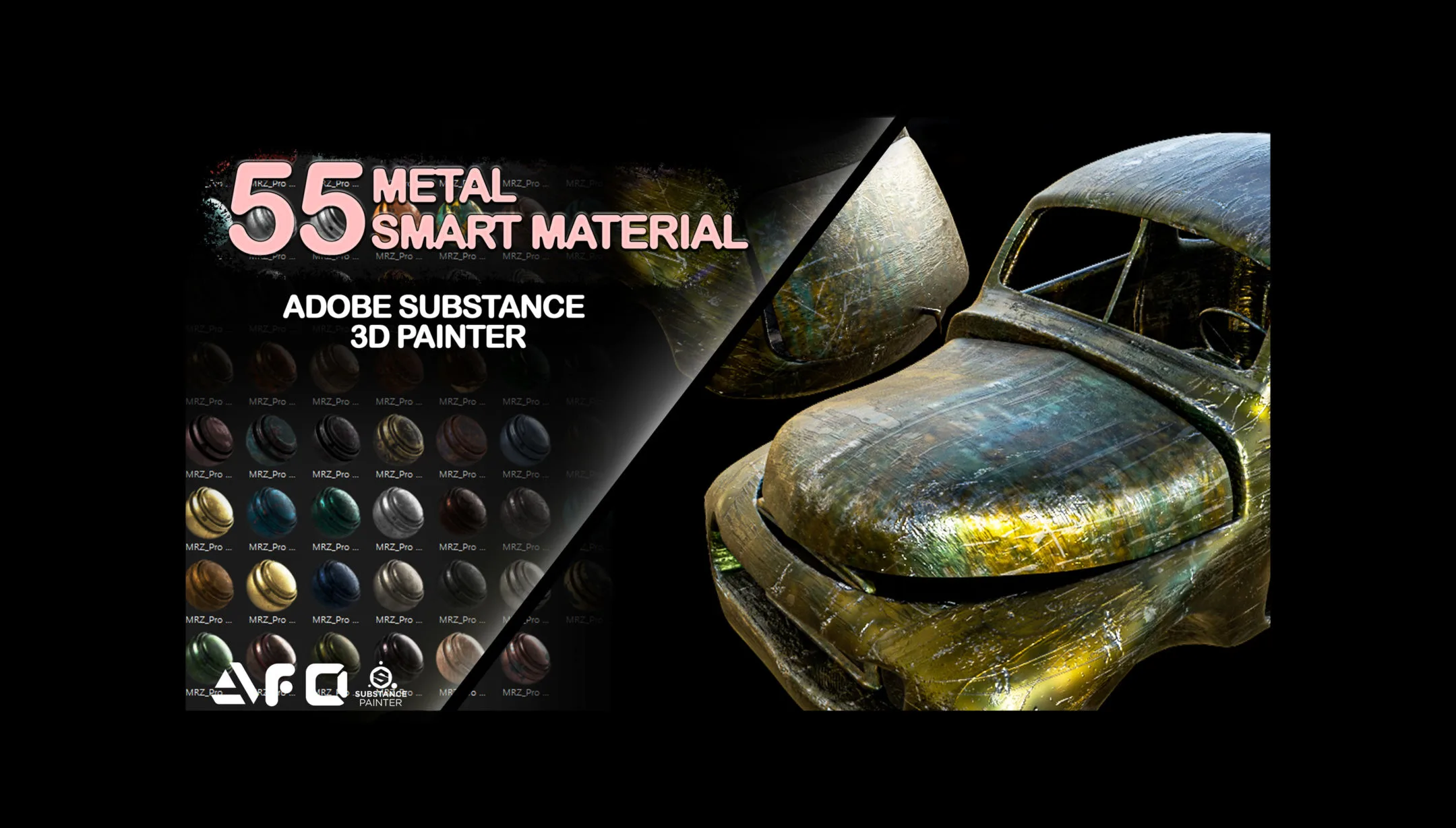 55 Pro Metal Smart Material - Adobe Substance 3d Painter