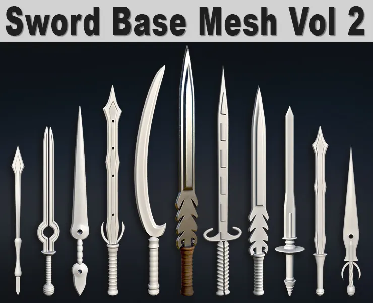 Sword Base Mesh Vol 2