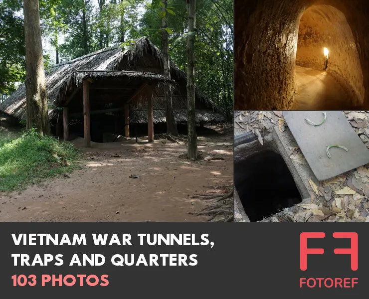 103 photos of Vietnam War Tunnels, Traps and Quarters