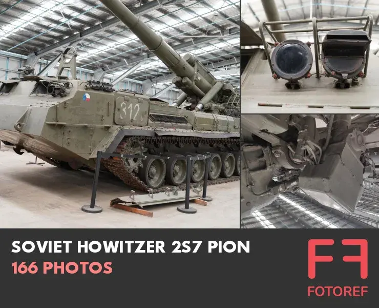 166 photos of Soviet Howitzer 2S7 Pion