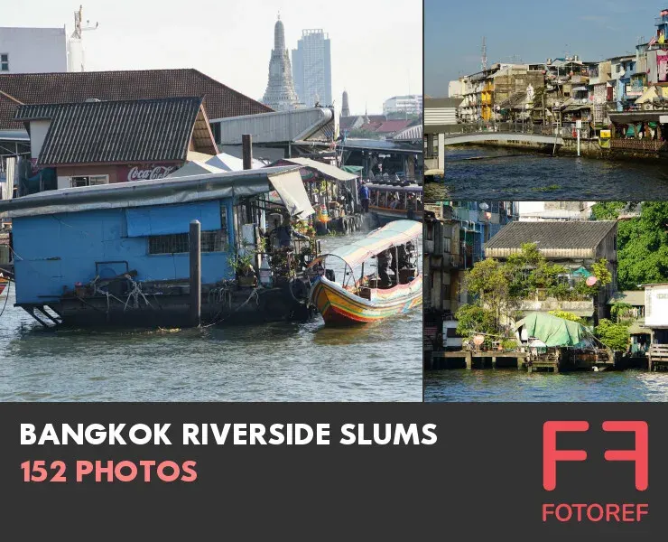 152 photos of Bangkok Riverside Slums