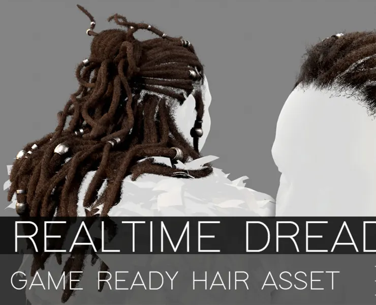 Realtime Dreadlocks- game ready asset