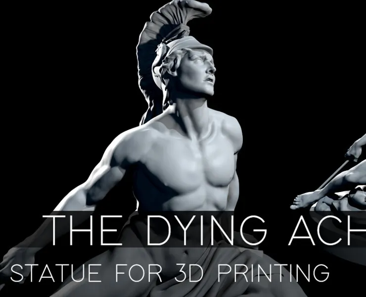 The Dying Achilles- model for 3D printing