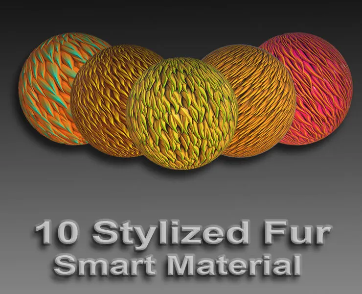 10 Stylized Procedural Fur