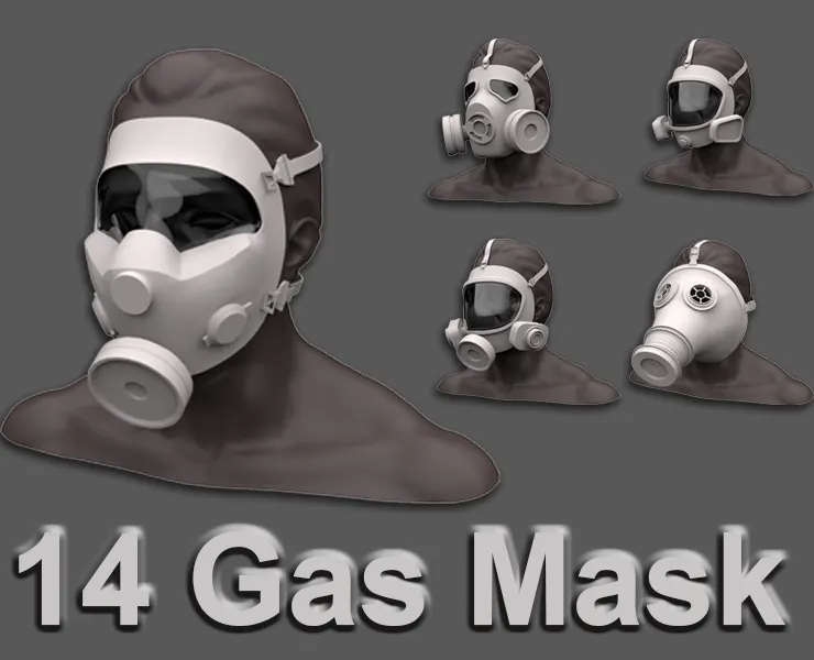 14 Gas Mask Base Mesh