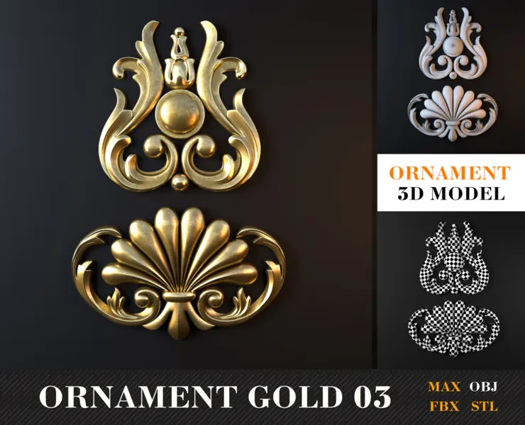 ornament Gold 03