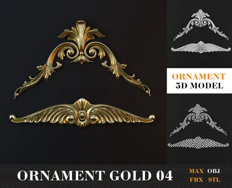 ornament Gold 04